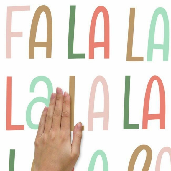 Fa La La La La Peel And Stick Wall Decals, New - Picture 4 of 7